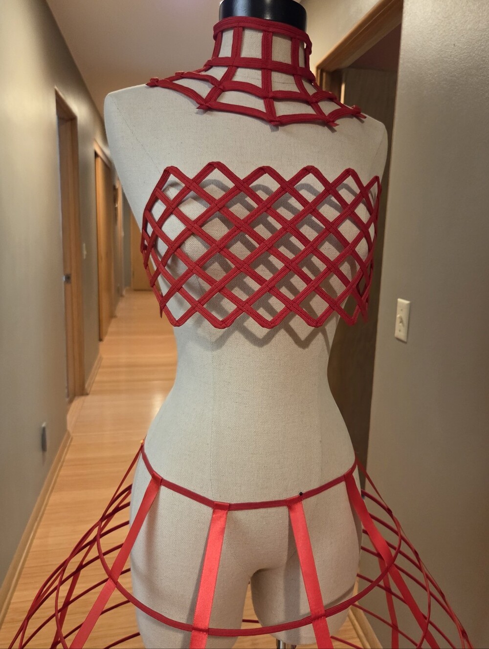 French Structured Lingerie Hoop Skirt Set - Picture 4 of 4